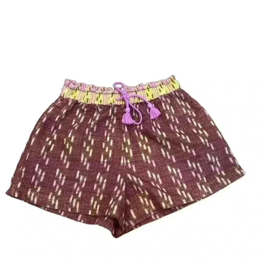 Aerie High Waisted Jacquard Short Surprising Yellow NWT Size Medium